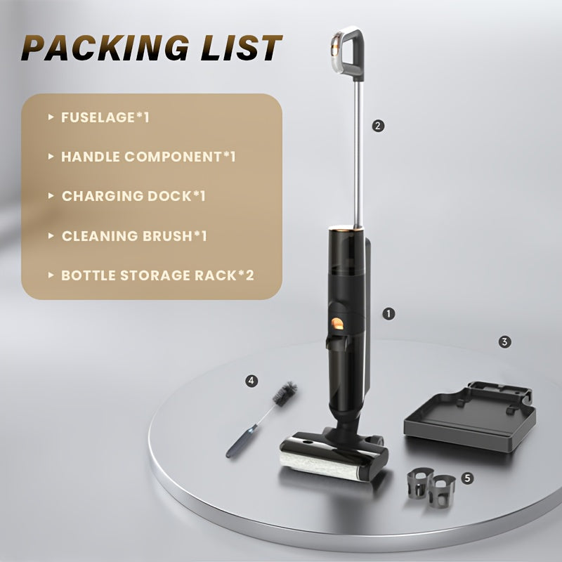 A Multifunctional Vacuum And Mopping Device That Operates Both Wet And Dry, Ideal for Cleaning Floors, Carpets, And Pet Hair