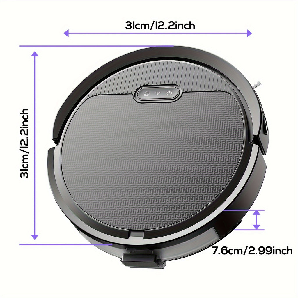2-In-1 Robotic Vacuum And Mop with App And Voice Control, Featuring a Maximum Suction Power of 5000Pa, Scheduled Cleaning, Automatic Recharging, And Designed for Pet Hair And Low Carpets