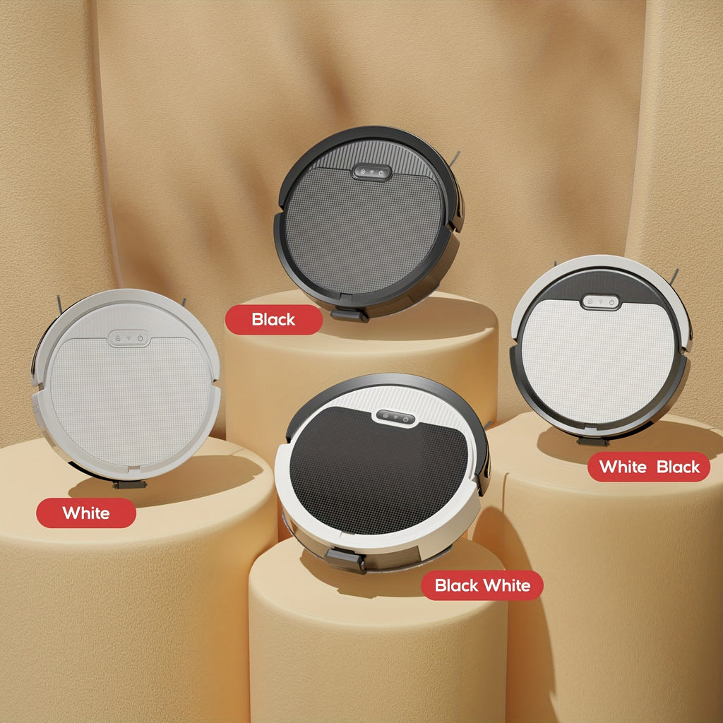 2-In-1 Robotic Vacuum And Mop with App And Voice Control, Featuring a Maximum Suction Power of 5000Pa, Scheduled Cleaning, Automatic Recharging, And Designed for Pet Hair And Low Carpets