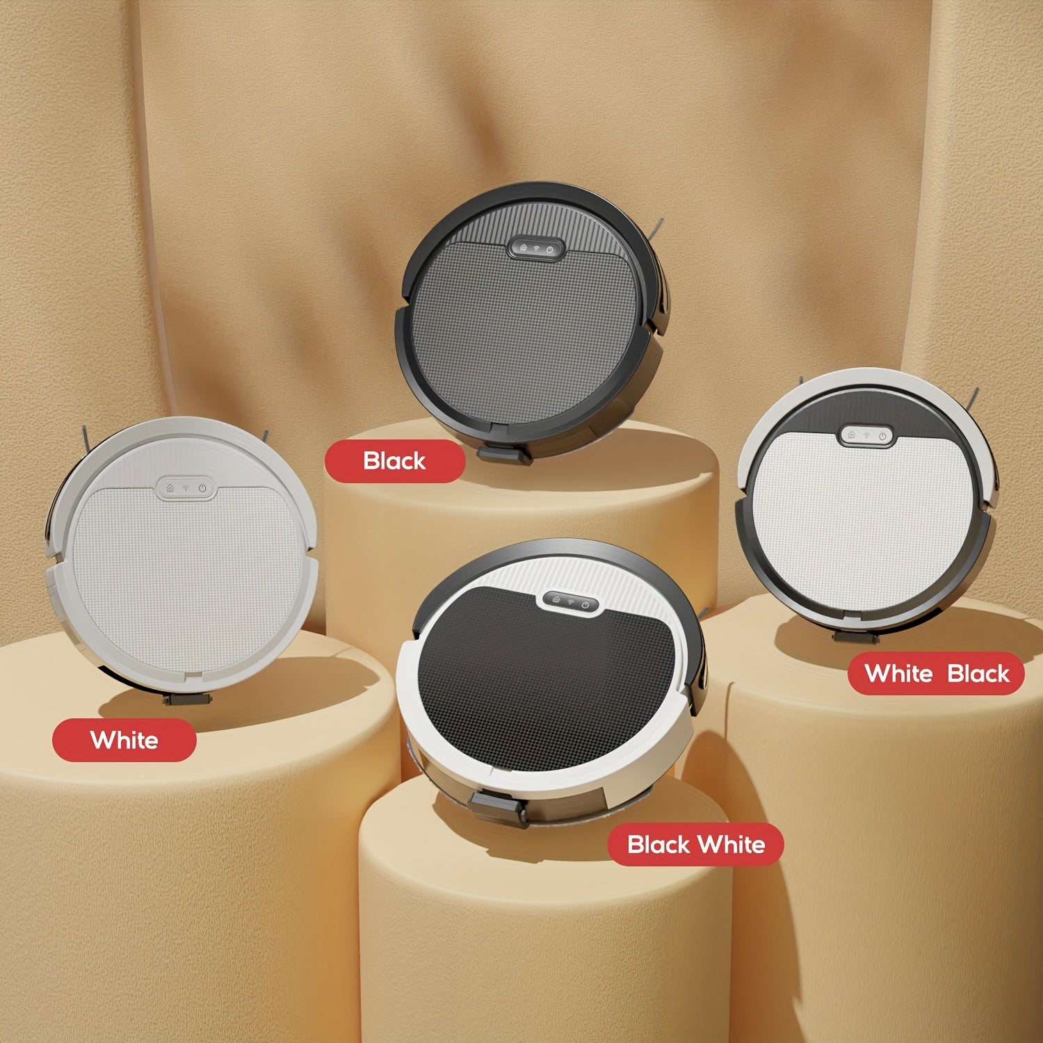 2-In-1 Robotic Vacuum And Mop with App And Voice Control, Featuring a Maximum Suction Power of 5000Pa, Scheduled Cleaning, Automatic Recharging, And Designed for Pet Hair And Low Carpets