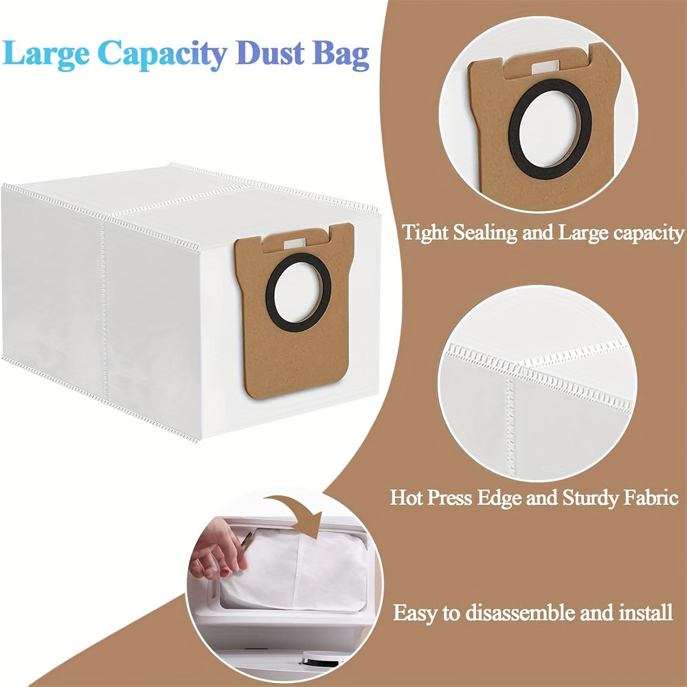 24pcs Accessories Kit for Dreame L10s Ultra\u002F L10 Ultra Robot Vacuum Replacement Parts Including 1 Main Brush 4 HEPA Filters 6 Sidebrushes 6 Mop Pads 6 Dust Bags 1 Cleaning Brush