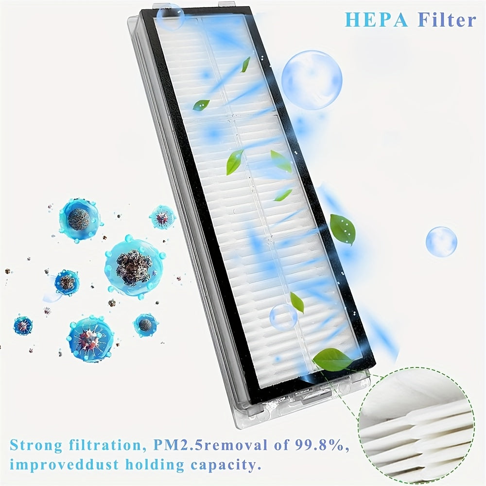 24pcs Accessories Kit for Dreame L10s Ultra\u002F L10 Ultra Robot Vacuum Replacement Parts Including 1 Main Brush 4 HEPA Filters 6 Sidebrushes 6 Mop Pads 6 Dust Bags 1 Cleaning Brush