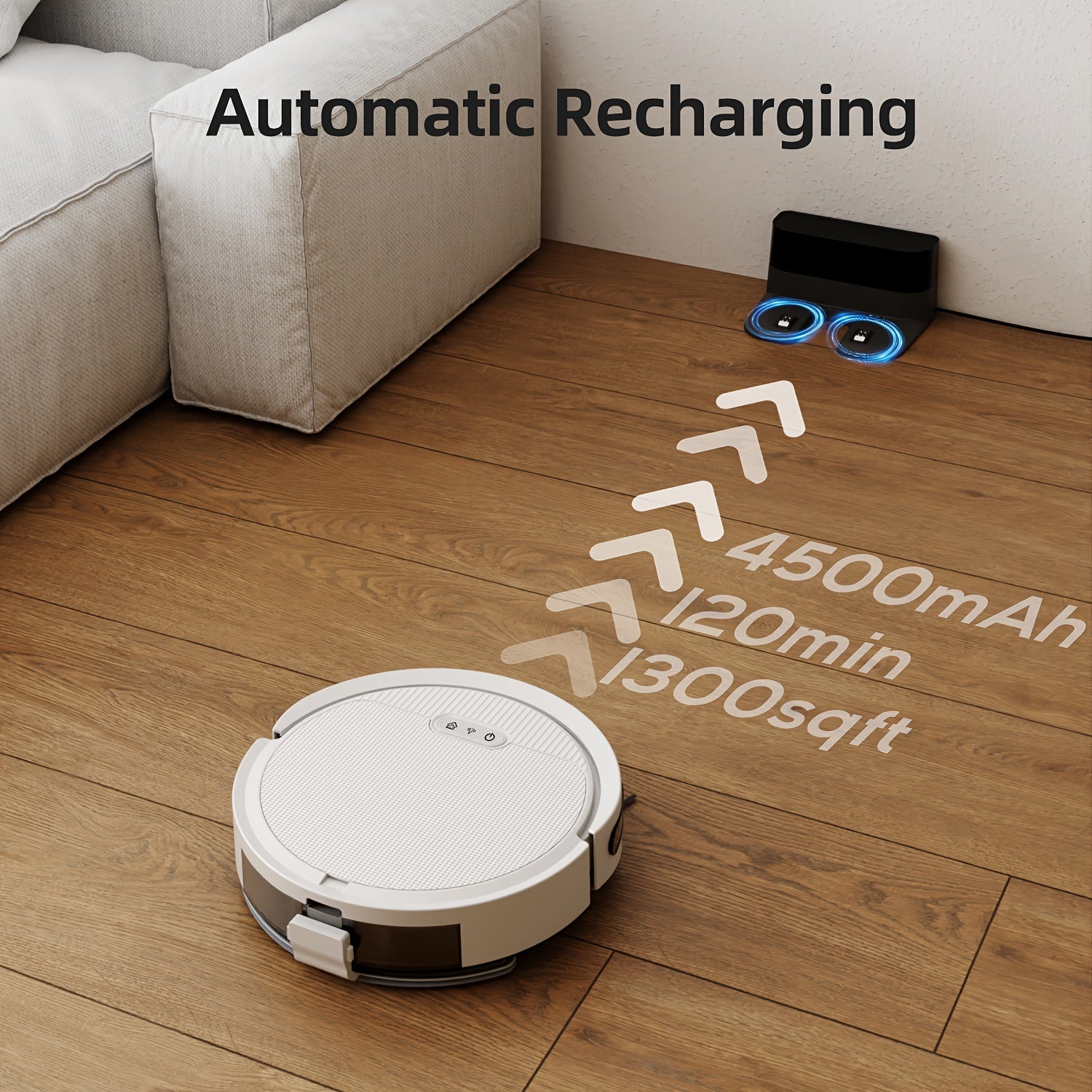 This Is a Robotic Vacuum And Mop Combination Featuring Powerful 5000PA Suction, Various Cleaning Modes, And a 2-In-1 Design. It Can Be Controlled Via an App, Remote, Or Alexa Voice Commands