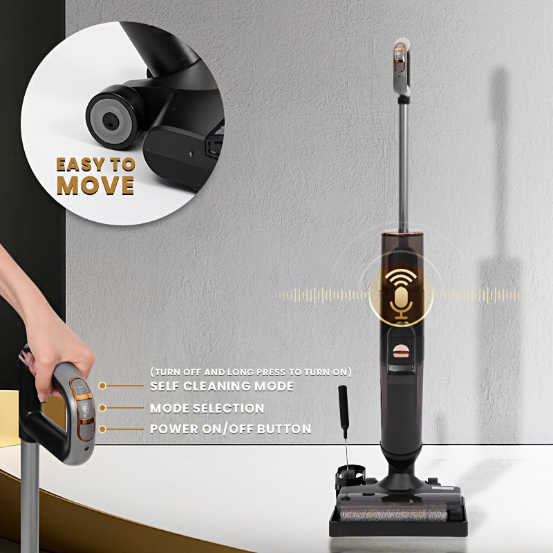 A Multifunctional Vacuum And Mopping Device That Operates Both Wet And Dry, Ideal for Cleaning Floors, Carpets, And Pet Hair