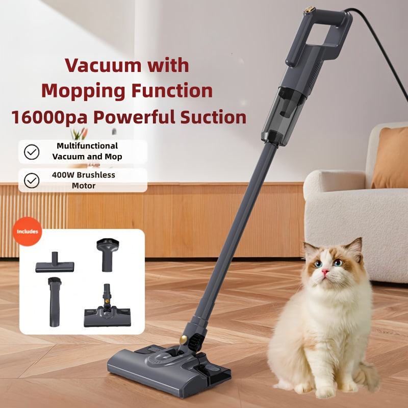 Corded Stick Vacuum Cleaner Corded Stick Vacuum Cleaner with Mop - Wash and Mop All-in-One, Ultra-Strong Suction, Quiet Handheld Vacuum Suitable for Home, Dry\u002FWet Cleaner with & Filter