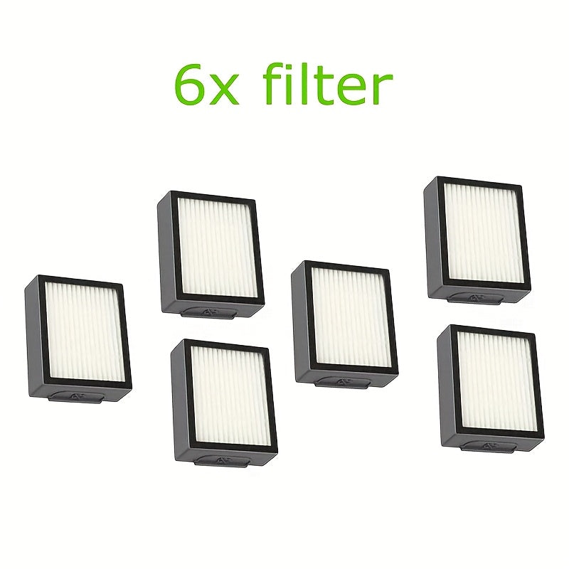 Replacement Parts for IRobot Roomba I7+i4 E5 E6 E7 Robot Vacuum Cleaner Accessories | 2 Rubber Rollers, 6 Filters, 8 Vacuum Bags, 6 Side Brushes with 6 Spikes | Cleaning Supplies for Everyday Home Cleaning, Robot Vacuum And Mop