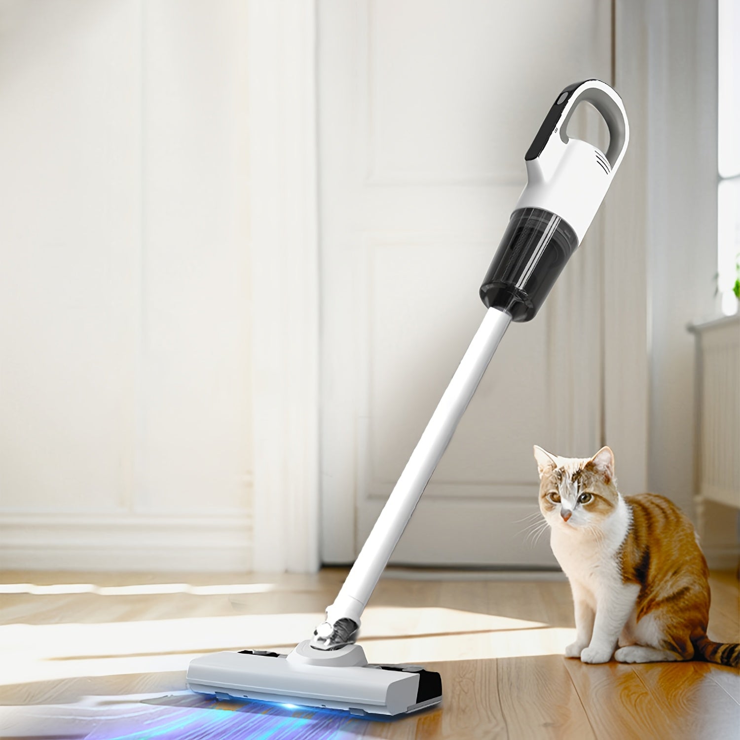 A Vacuum And Mop Combination Device Featuring Three Adjustable Speed Settings for Thorough Cleaning in Different Situations, Designed to Be Lightweight And User-Friendly, Ensuring The Cleanliness of Your Home!
