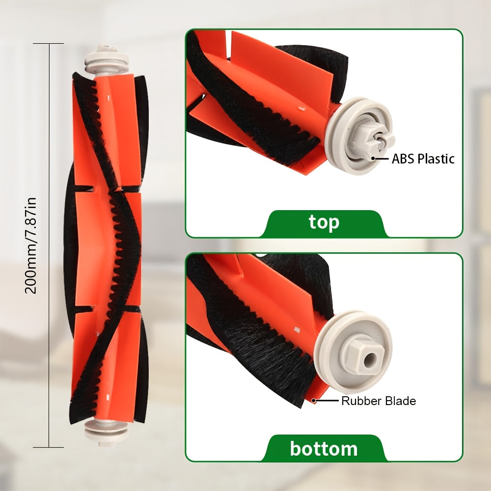 11pcs Vacuum Cleaner Replacement Additions Kit for Roborock S6, S6 Pure, S5, S5 Max, S4, E4, E20, E25, E35, C10, S50 Models Robotic Vacuum Cleaner, Includes 2 Main Brushes, 4 Filters, 4 Side Brushes And 1 Cleaning Tool