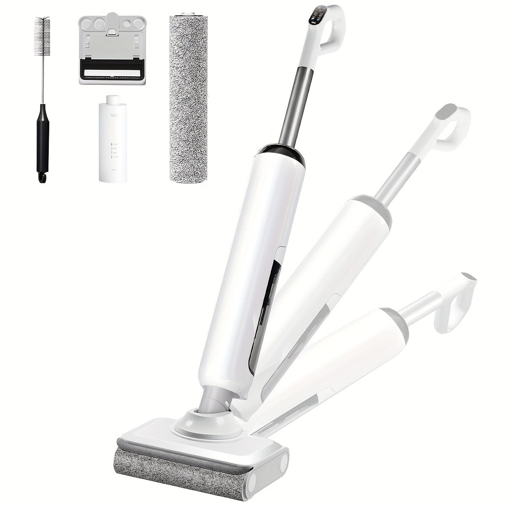Cordless Wet Dry Vacuum Lightweight & Cordless Wet And Dry Vacuum Cleaner | Wet Dry Vacuum Cordless Floor Cleaner And Mop One-Step Cleaning for Hard Floors, Self-propelled Vacuum Mop Assembly, Refreshed Home